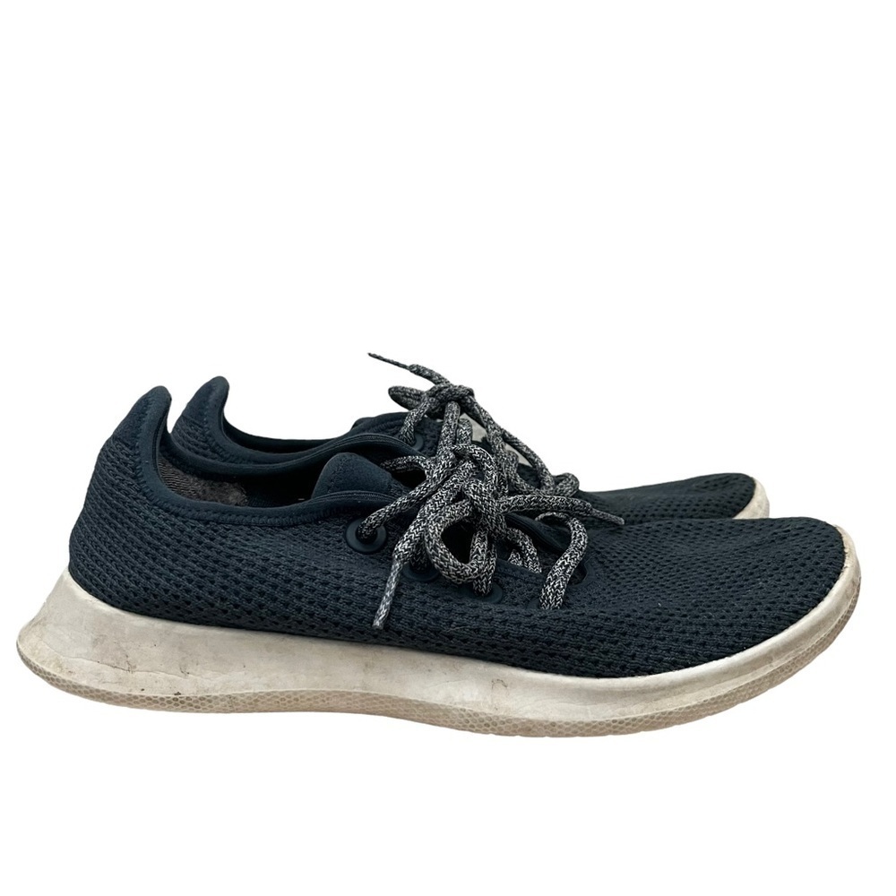 Allbirds Navy Blue Knit Tree Runner Athletic Sneakers 8